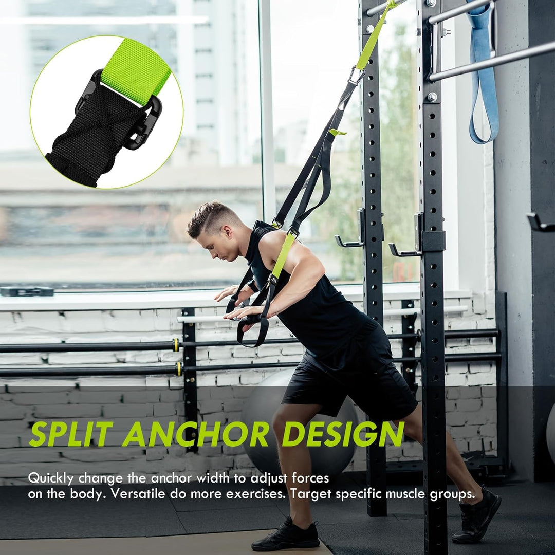 Flintronic Schlingentrainer, Sling Trainer Set für EIN Ganzkörpertraining, Schlingentrainer für Zuha