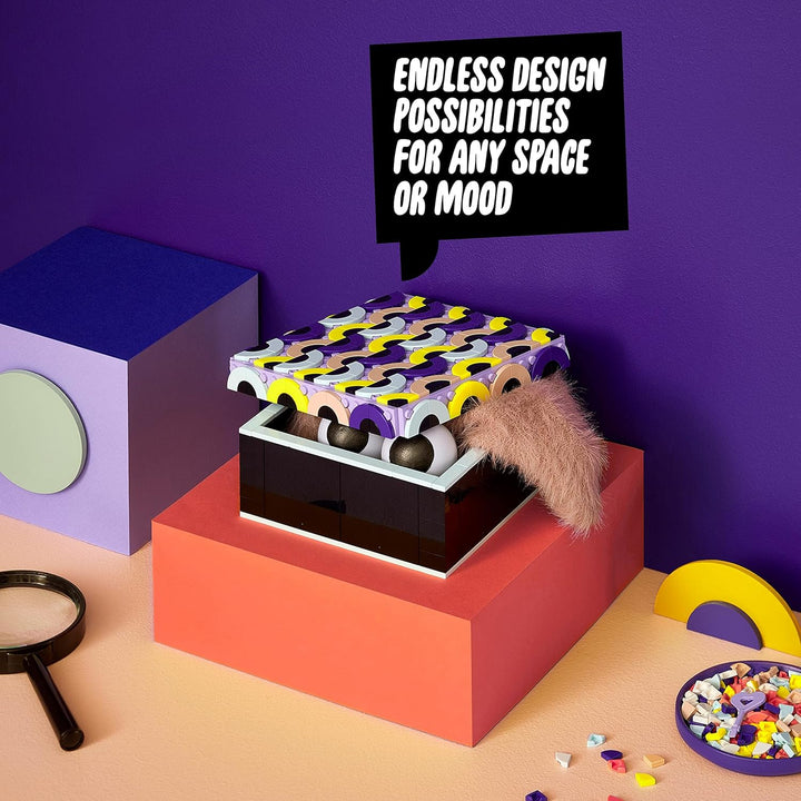 LEGO 41960 DOTS Grosse Box, Bastelset für Schmuckkästchen, Schreibtisch-Organizer oder Kinderzimmer-