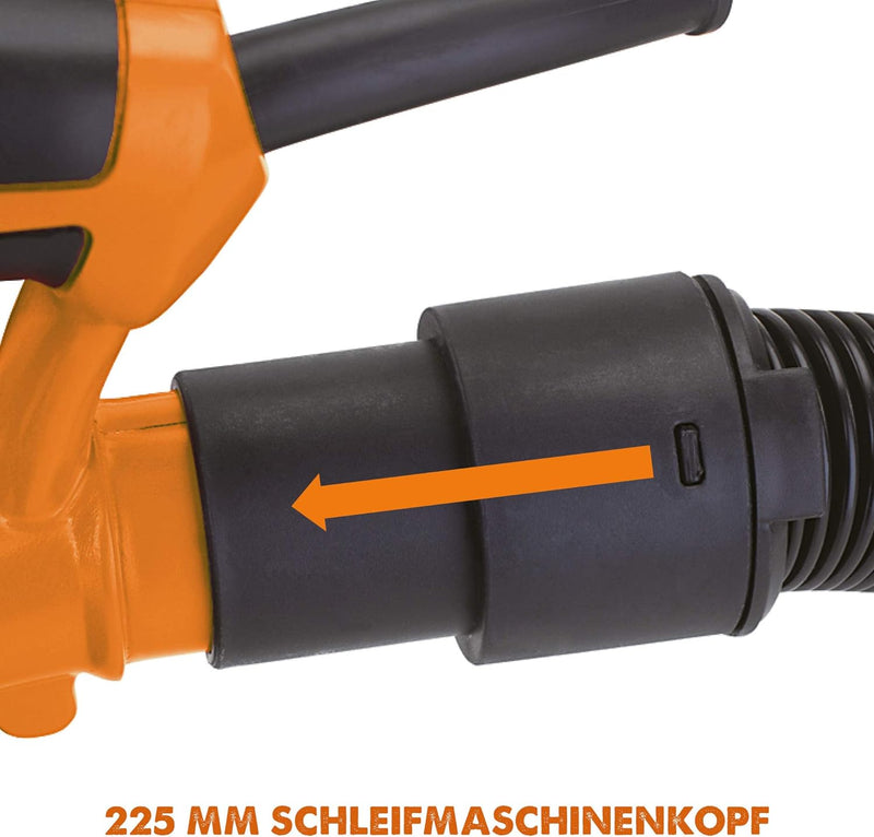 Evolution Power Tools - Hand-Trockenbauschleifer, 225 mm (230 V), Orange Handgeführter Trockenbausch