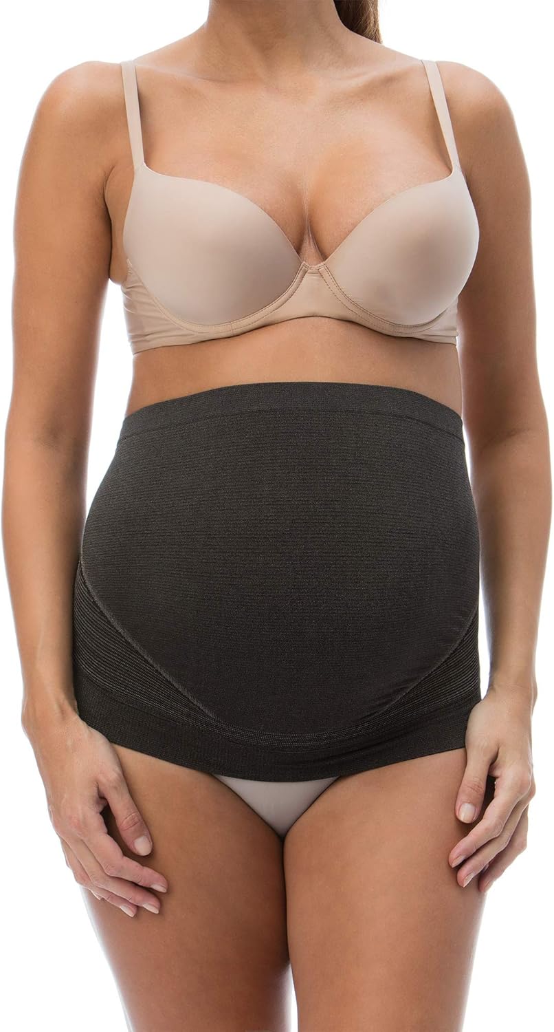 RelaxMaternity 5400 (Schwarz, L) Band Unterleibstütze aus Silberfasern Schwangerschaft Schwarz L, Sc