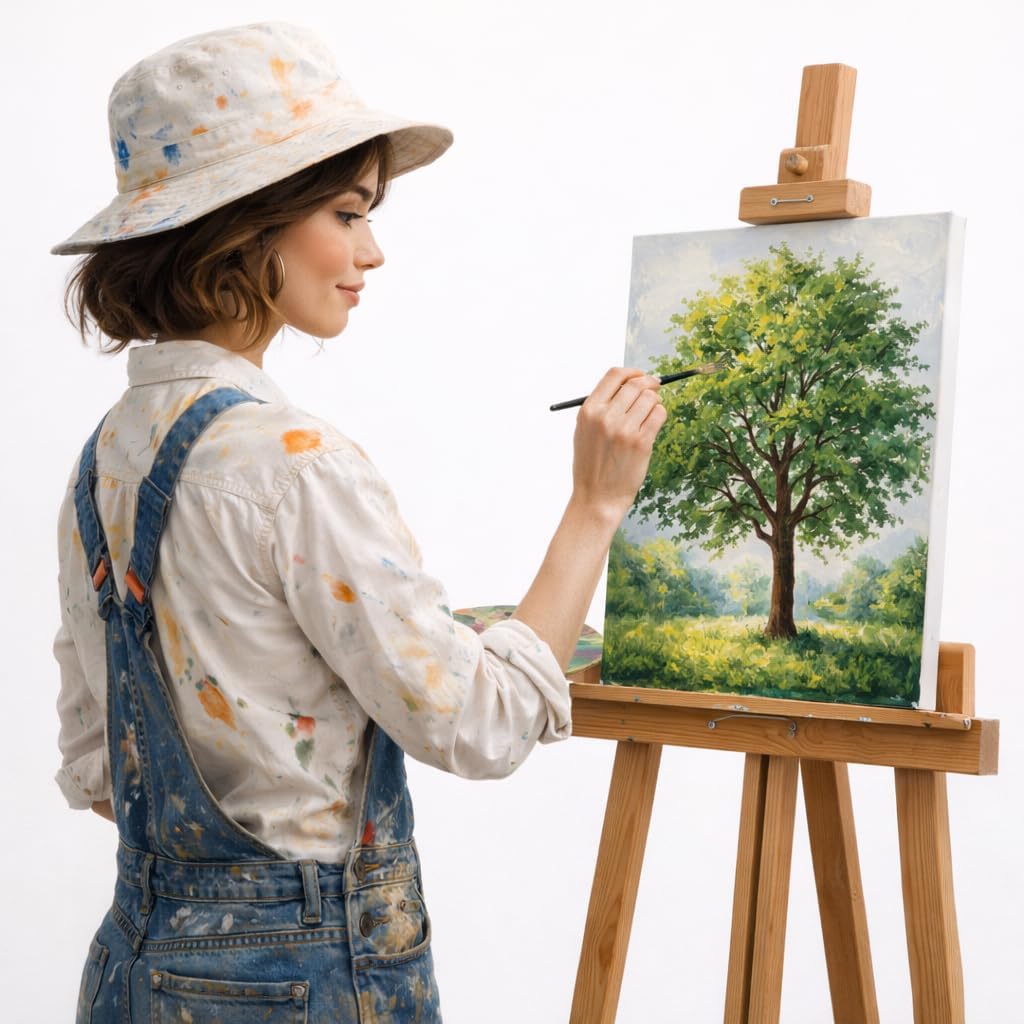 2er-Set Künstler-Leinwand zum Bemalen 30x40cm gross. Die leere, weisse Leinwand aus 100% Baumwolle i
