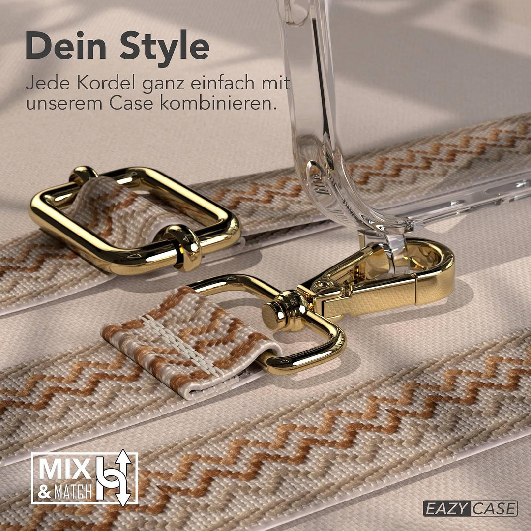 EAZY CASE Handykette - Verstellbares Taschenband kompatibel mit iPhone 17 Pro Max, Schulterriemen, H