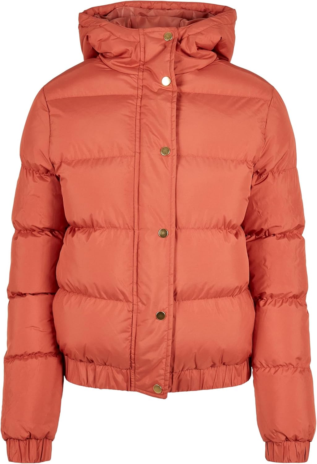 Urban Classics Damen Ladies Hooded Puffer Jacket Jacke XS redearth, XS redearth