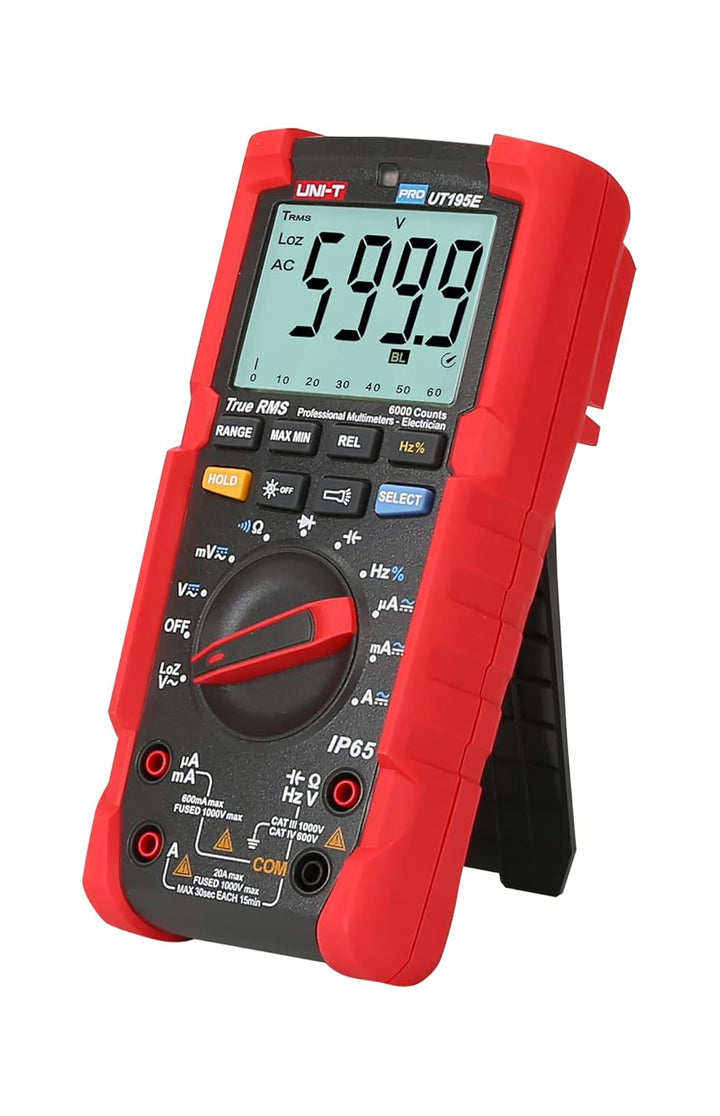 UNI-T PRO UT195E / MIE0295 / True RMS/LCD Bildschirm/Taschenlampe, scharz/rot