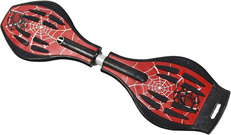 MAXOfit Waveboard Pro XL bis 95 kg mit Tasche und Leuchtrollen, 88x23x30 spider red, spider red