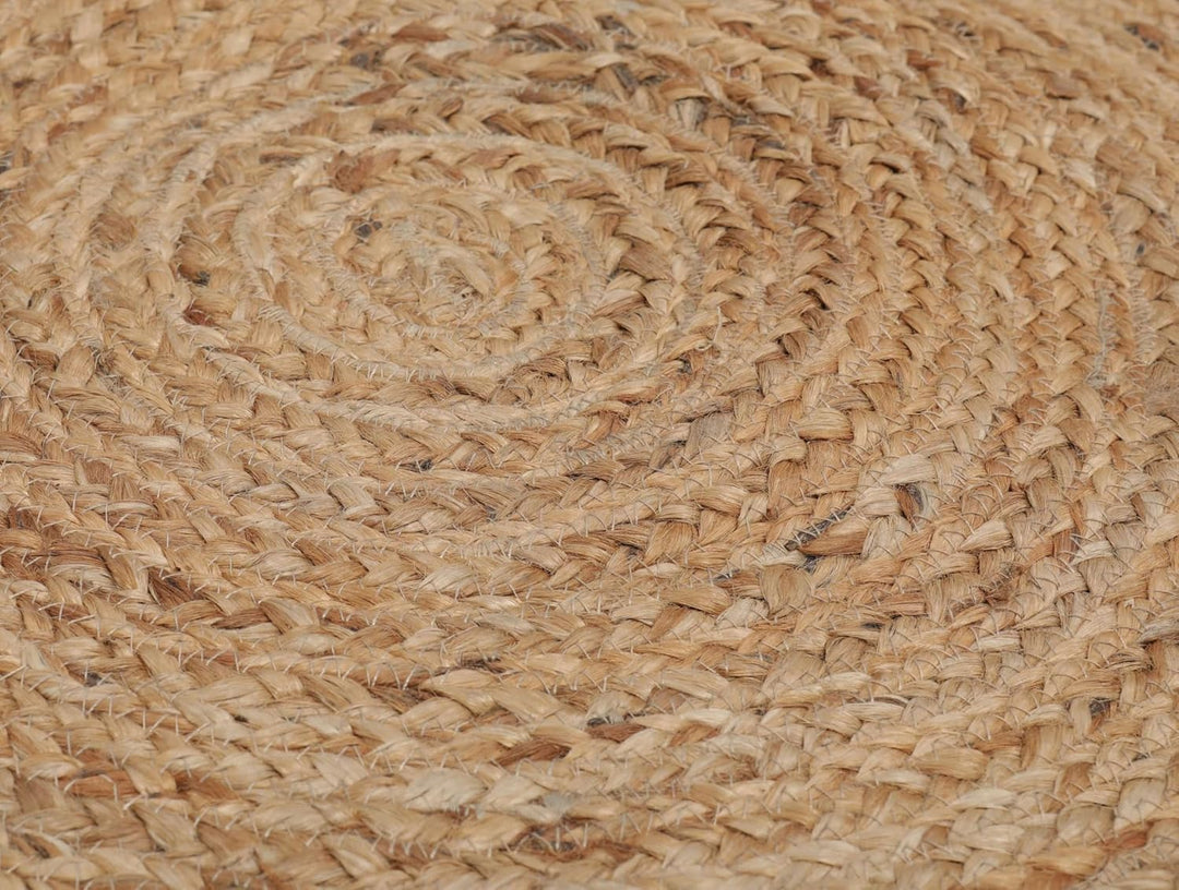 RugVista, Dottie Jute, In & Outdoor Teppich, Hochflor Teppich, Ø 150 cm, Rund, Modern, Jute, Flur, C