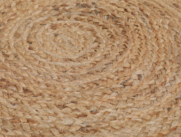 RugVista, Dottie Jute, In & Outdoor Teppich, Hochflor Teppich, Ø 150 cm, Rund, Modern, Jute, Flur, C