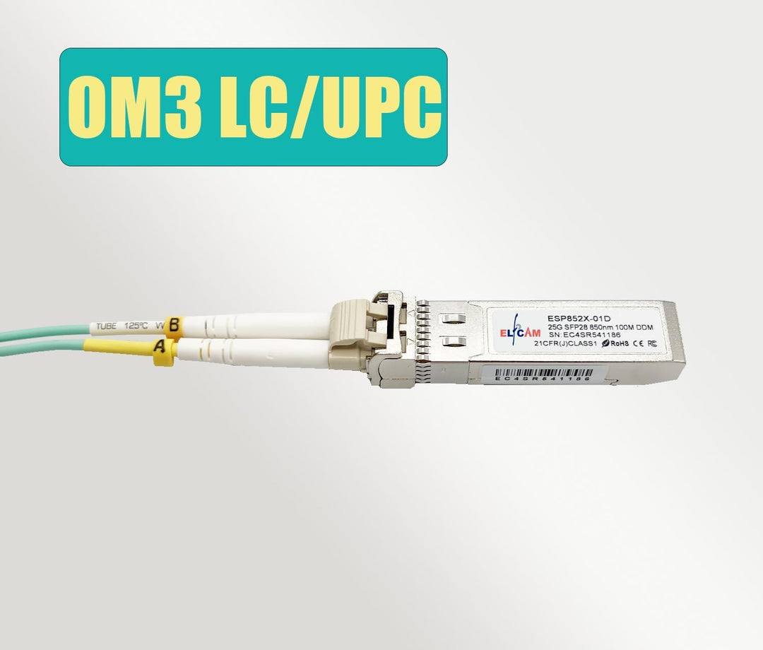 Elfcam® - 25G SFP28 SR Netzwerk-Transceiver-Modul Kompatibel mit Cisco SFP28 25GBASE-SR 850nm 100m D