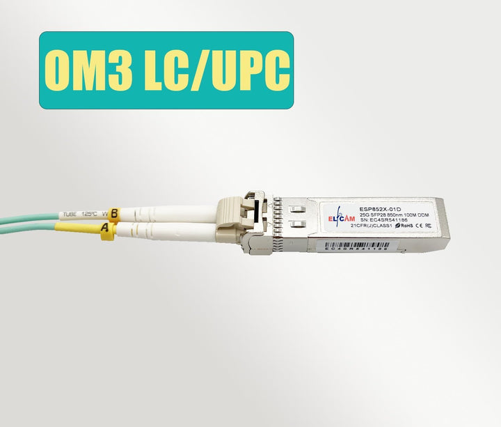 Elfcam® - 25G SFP28 SR Netzwerk-Transceiver-Modul Kompatibel mit Cisco SFP28 25GBASE-SR 850nm 100m D