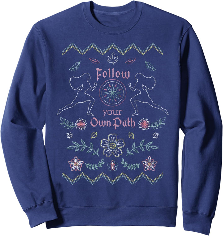 Disney Pocahontas Needlepoint Knit Sweatshirt