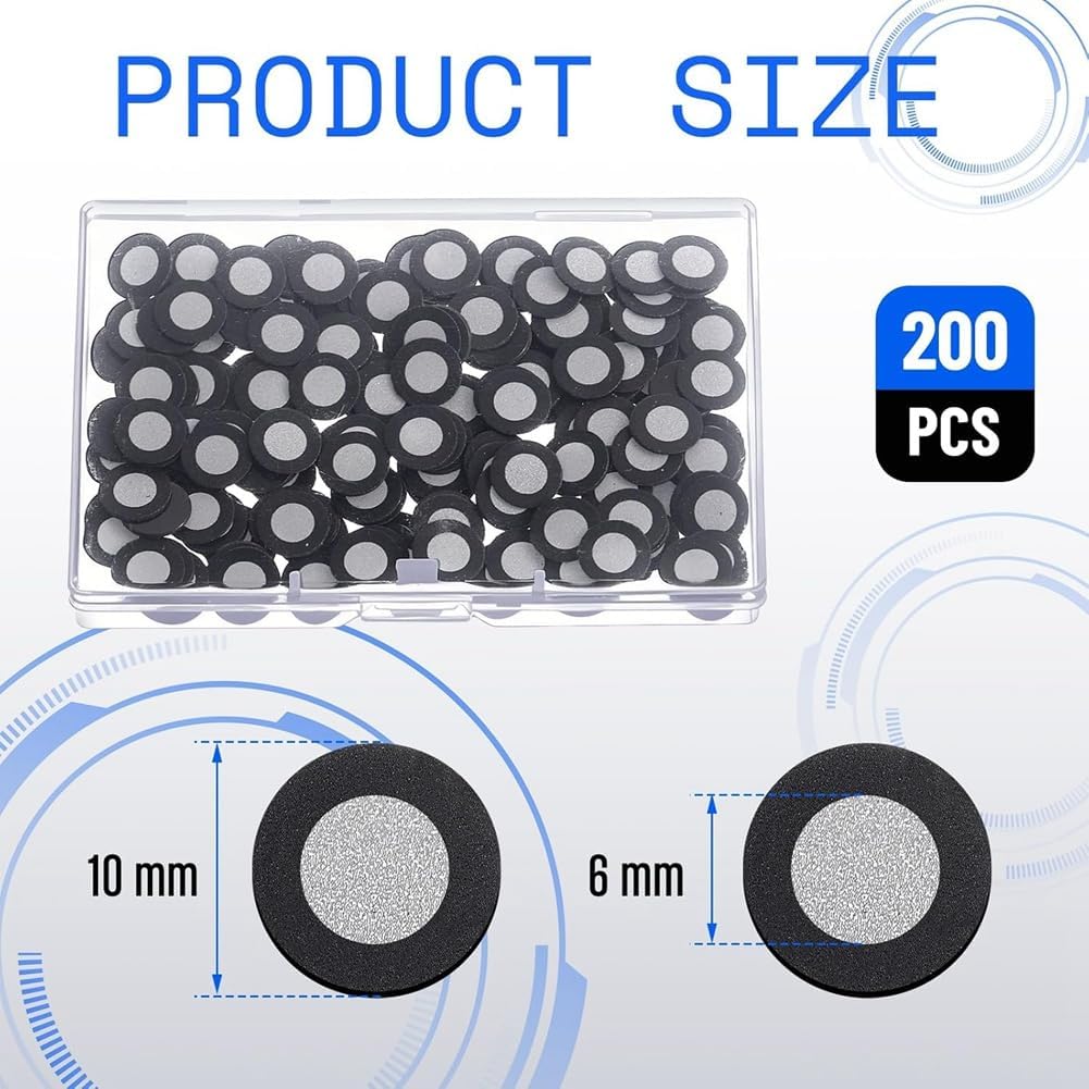 200 Stück Magnetisches 3D-Scannen, 3D-Scan-Marker, Innen 6,0 mm, Aussen 10 mm, Tracking-Punkt, Hochr