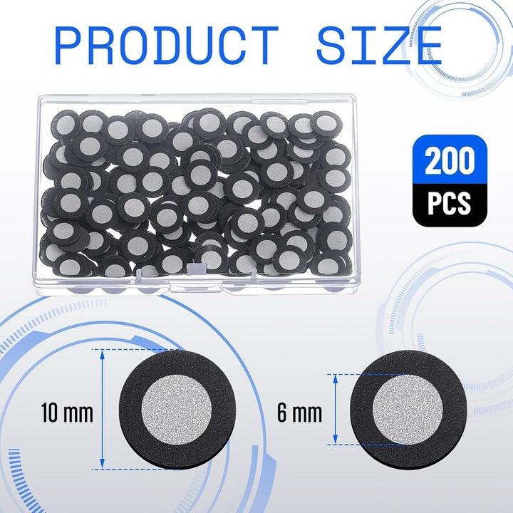 200 Stück Magnetisches 3D-Scannen, 3D-Scan-Marker, Innen 6,0 mm, Aussen 10 mm, Tracking-Punkt, Hochr
