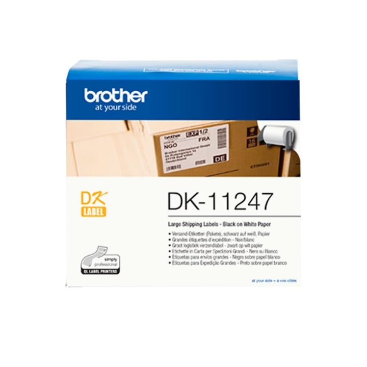 Brother DK-11247 selbstklebende Einzeletiketten (103 mm x 164 mm, geeignet für QL-1050, QL-1050N, QL