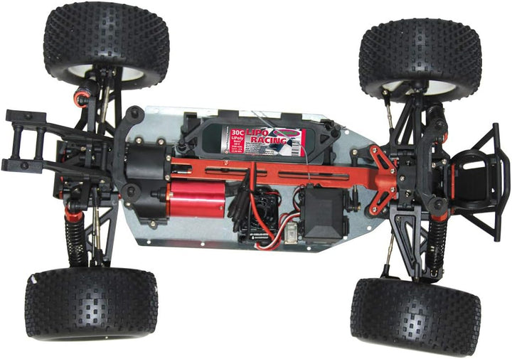 JAMARA 059740 Brecter Truggy 1:10 BL 4WD Lipo 2,4GHz LED-Brushless Motor 3200KV, Regler 60 A, Wheely