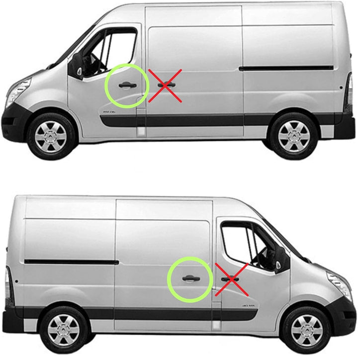 Twowinds Rechter Türgriff + kompletter Mechanismus 806070377R Master III Movano B NV400