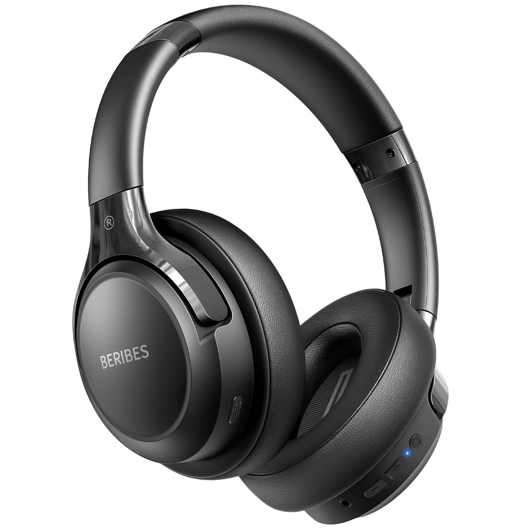 BERIBES Bluetooth Kopfhörer Over Ear, 65 Std Kopfhörer Kabellos Bluetooth mit 6 EQ-Modi, HiFi Stereo