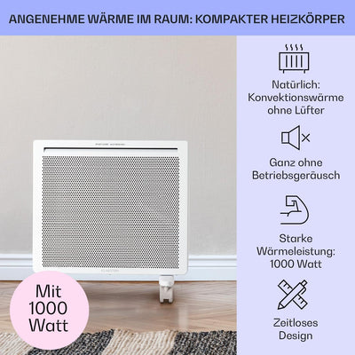 Klarstein Hot Spot Slimcurve Double 2-in-1 Heizgerät - Konvektions- und Infrarotheizung, Überhitzung