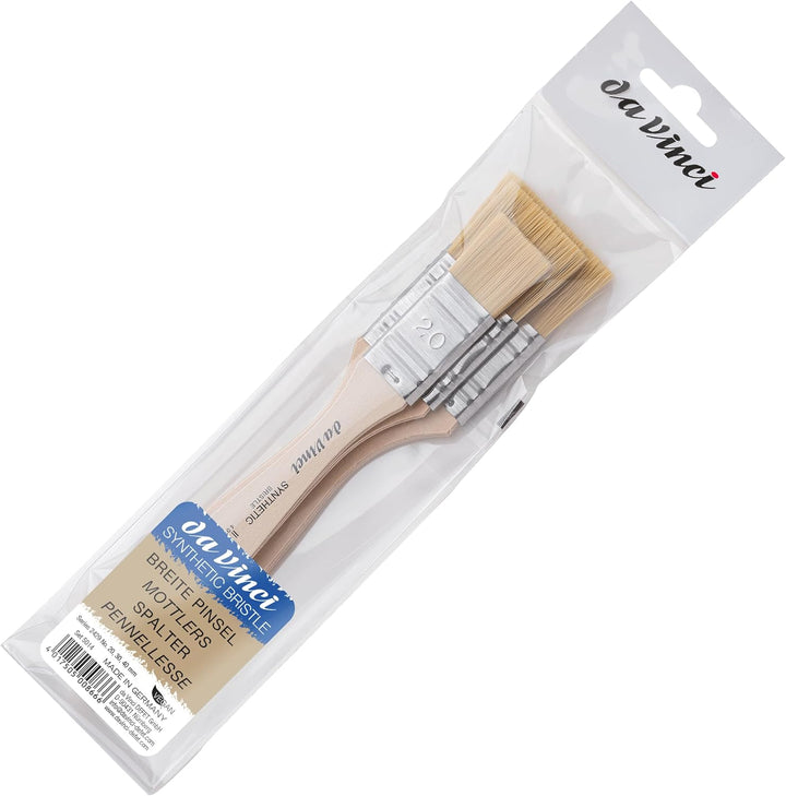 Da Vinci Pinsel-Set Breite Pinsel Synthetic Bristle, 20, 30, 40mm
