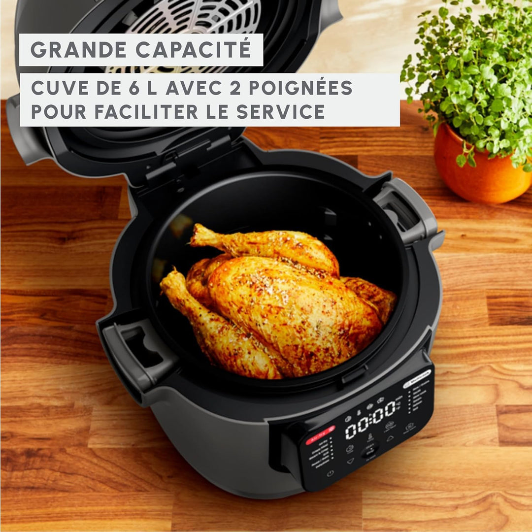 Moulinex Multicook & Fry, Multikocher & Integrierter Airfryer, 12 Programme, Kochen auf 2 Ebenen, ve