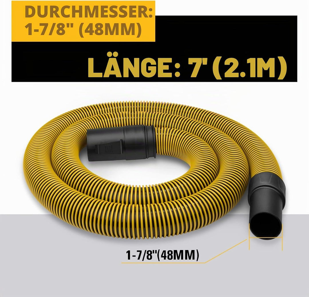 DeWalt DXVA19-2500 Ultra Durable Hose 1-7/8", Yellow