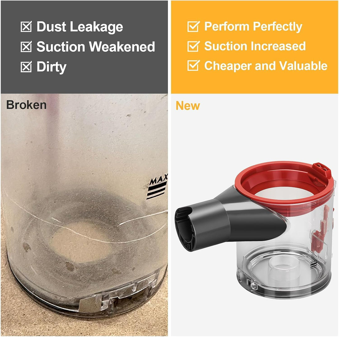 V8 Staubbehälter für Dyson V8 V7 Behälter Ersatzteile V8 Staubeimer SV10 SV11 Mülleimer Zubehör Stau