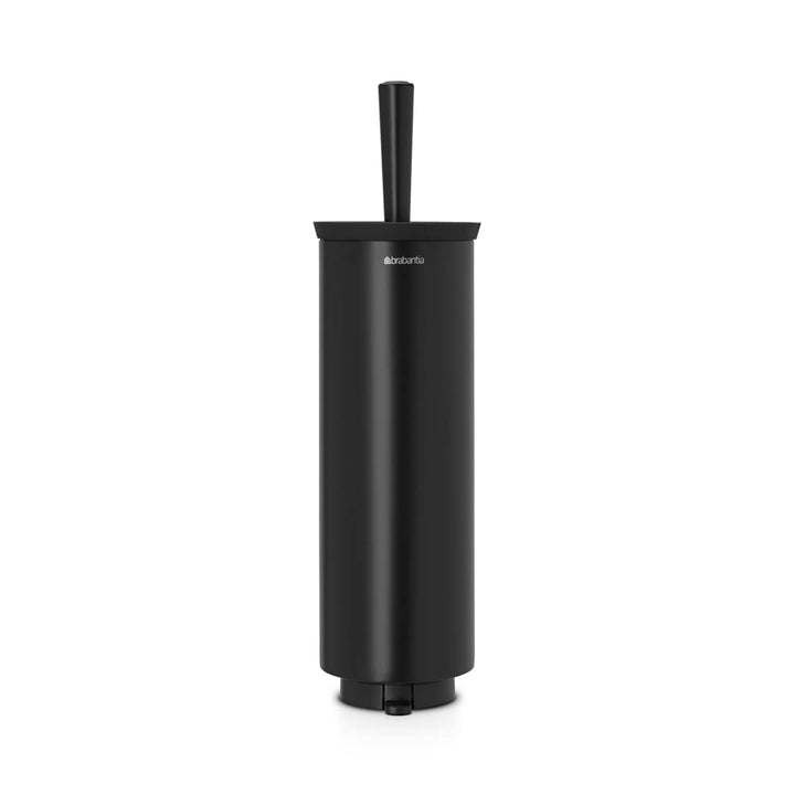 Brabantia Toilettenbürstengarnitur - Black Matt Black Toilettenbürste und Halter, Matt Black Toilett