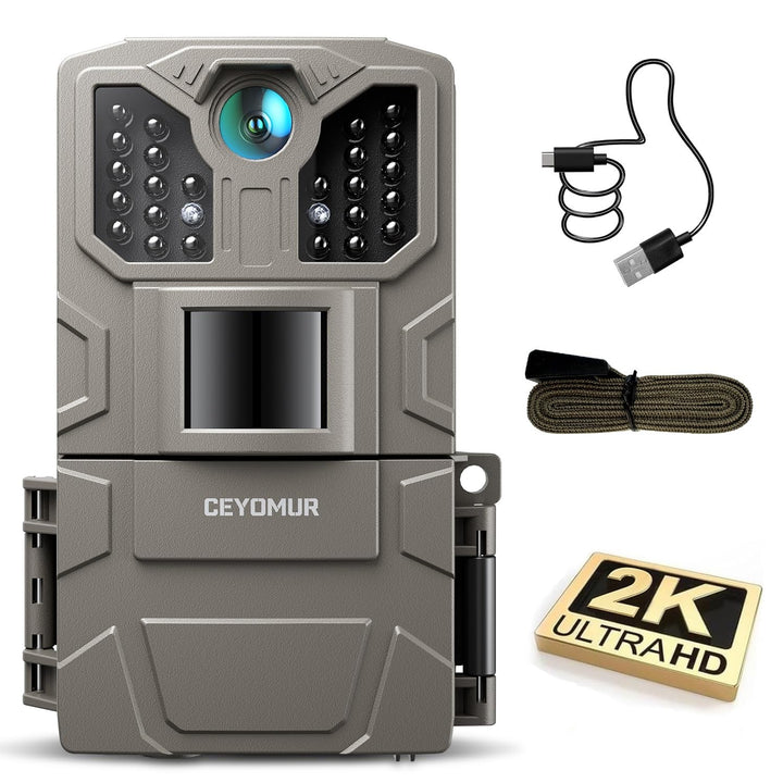 CEYOMUR Wildkamera 20MP 1080P, 850nm IR LEDs Wildkamera mit Bewegungsmelder Nachtsicht, Wildtierkame
