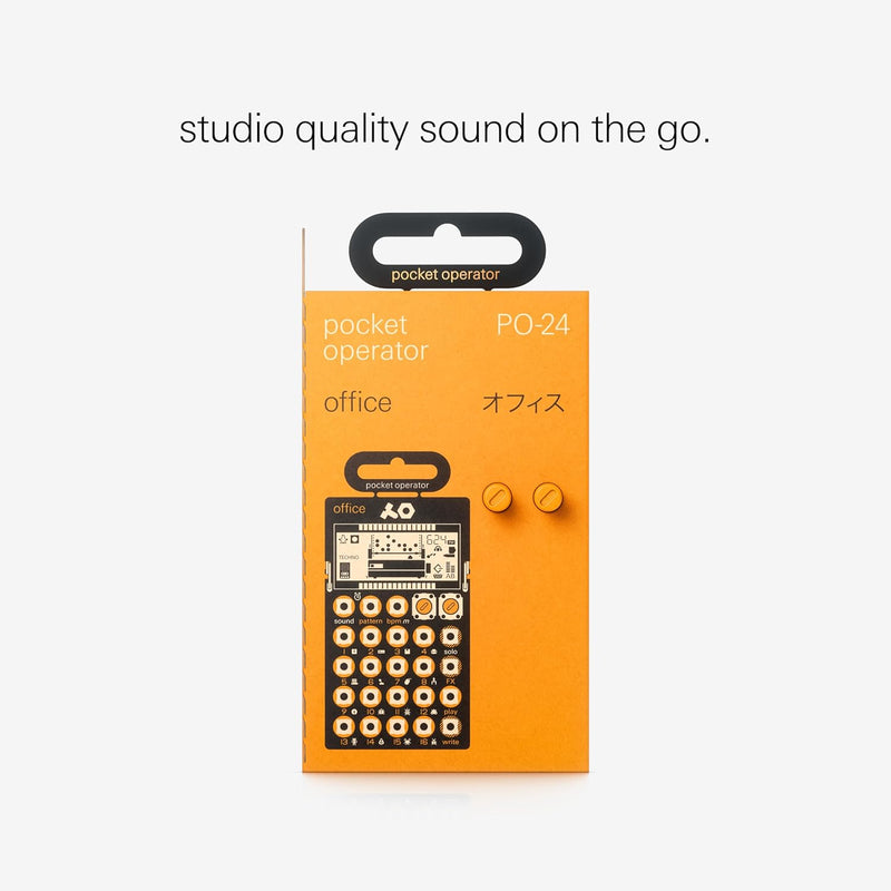 Teenage Engineering PO-24 office Noise Percussion Drumcomputer und Sequencer (Pocket Operator mit 16