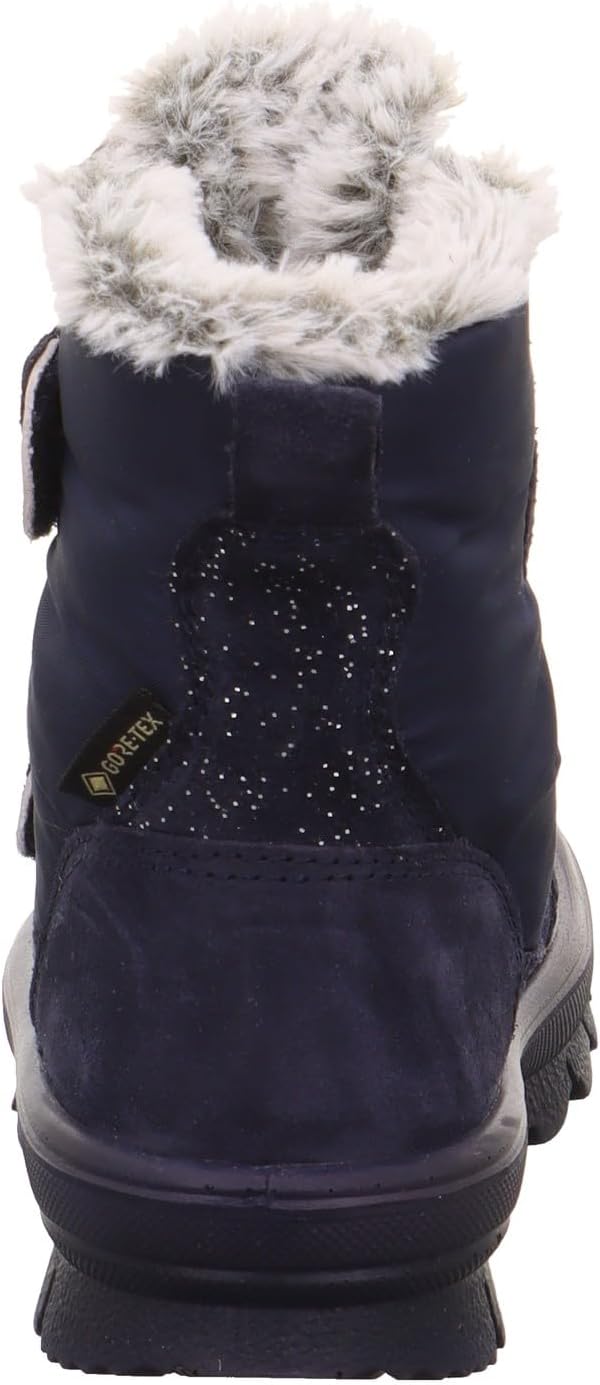 Superfit Mädchen Flavia Warm Gefütterte Gore-tex Schneestiefel 25 EU Blau Silber 8000, 25 EU Blau Si