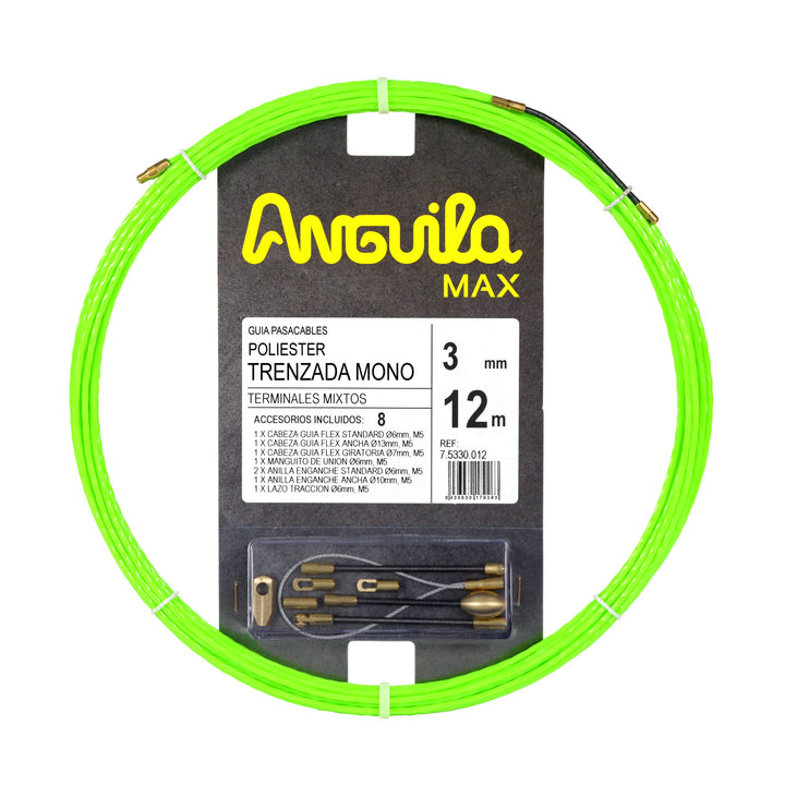 Anguila Max | Kabelzugführung | Schmale Rohre | Monofilament | Geflochtenes Polyester | Gemischte En