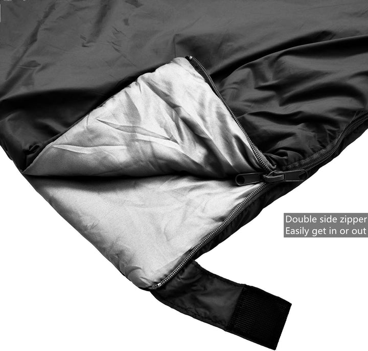 Agemore Schlafsack Leichte 3 Saison Schlafsack Hülse Form Mit Kapuze für Camping Wandern Trekking li