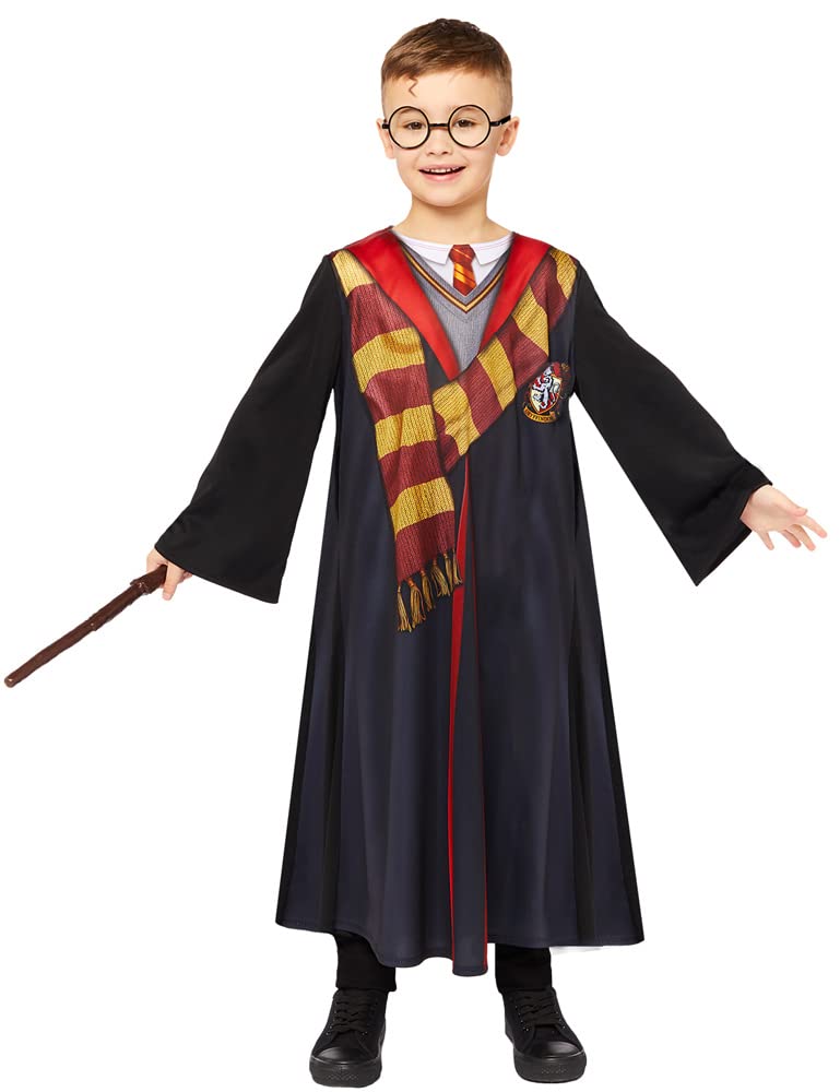 Amscan - Kinderkostüm Harry Potter, Hogwarts, Gryffindor, Magier, Zauberer, Karneval, Fasching 110,