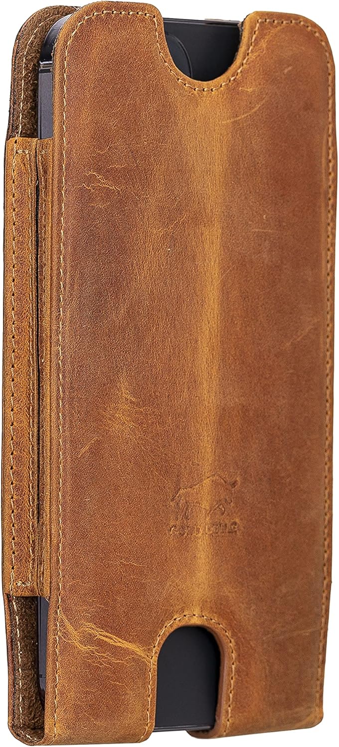 Solo Pelle Lederhülle für das iPhone 12/12 Pro / 13/13 Pro bis 6.1 Zoll Stanford Case Leder Hülle Le