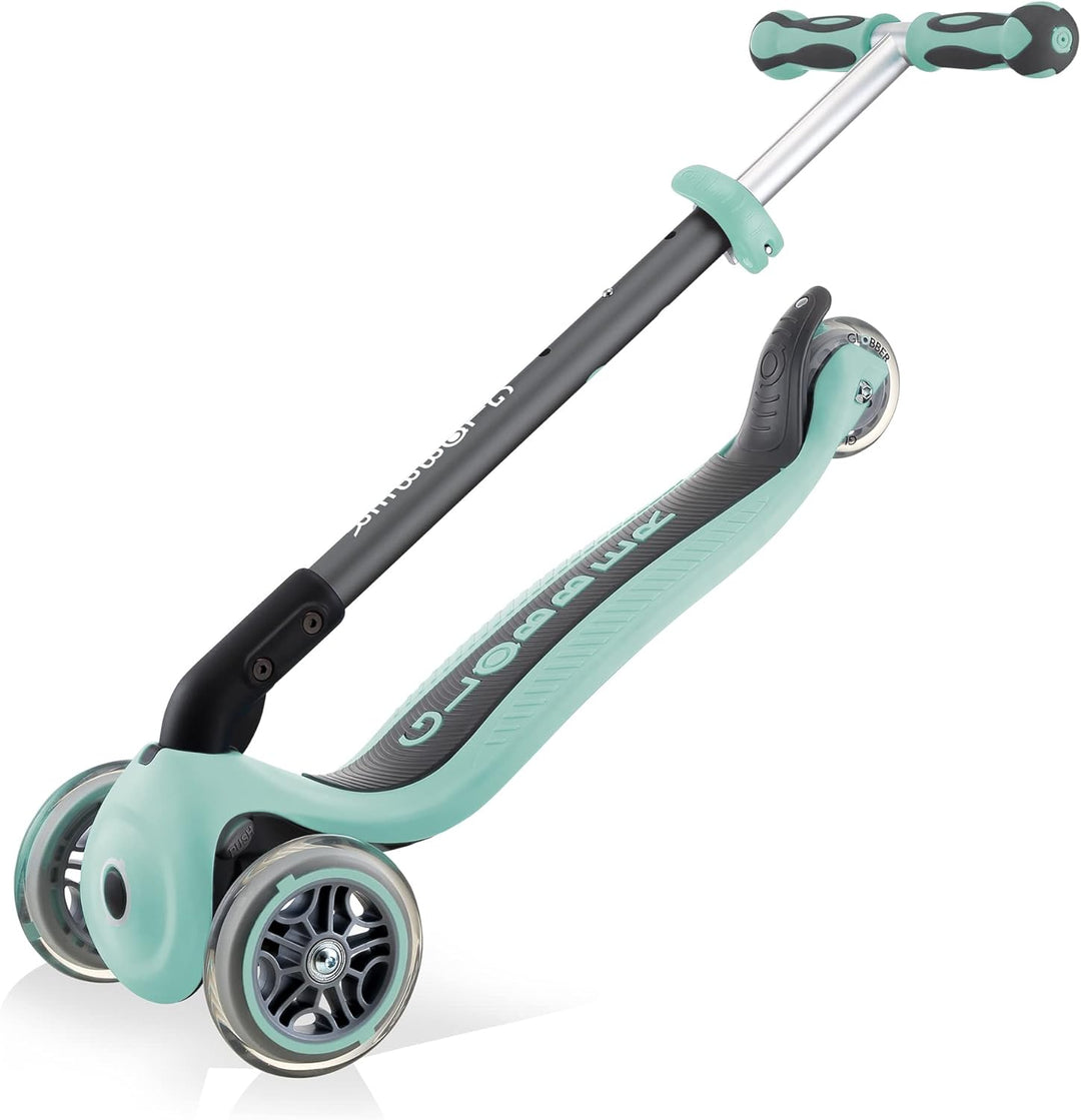 Globber Unisex Jugend Go•up Deluxe – Skalierbarer Tretroller mit 3 Rädern und Sitz für Kinder Von 15