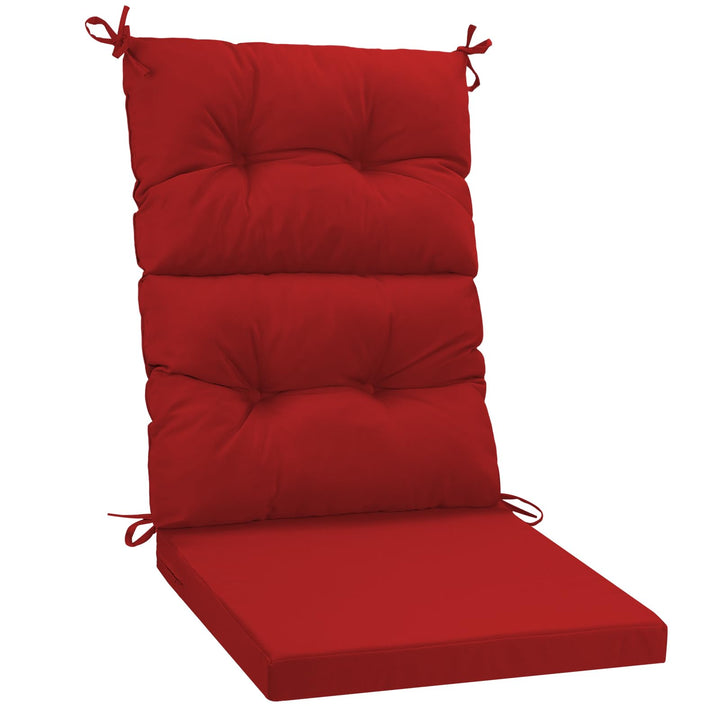 Gartenstuhl-Auflagen Hochlehner Set – Bequeme Outdoor Sitzkissen für Gartenstühle & Klappstühle, Wei