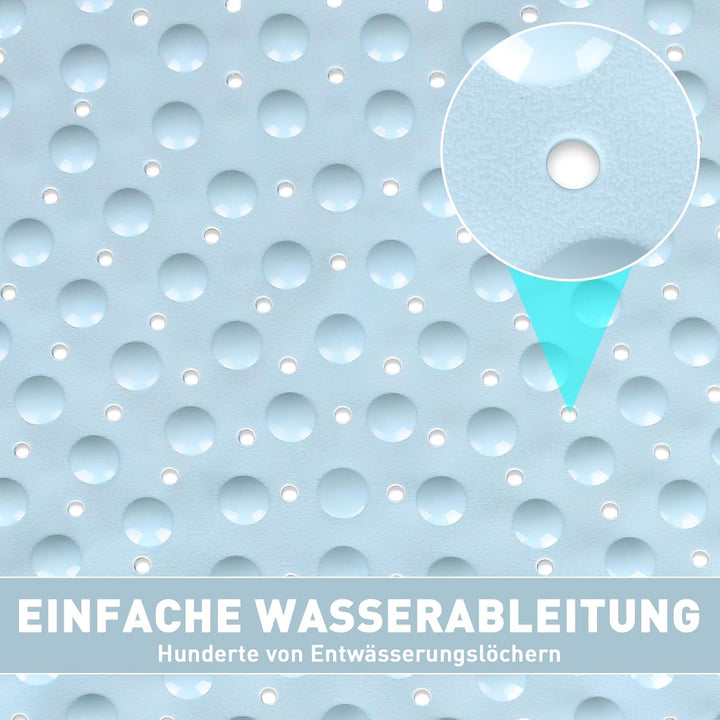 Duschmatte rutschfest Antirutschmatte Dusche 70 x 70 cm: Eckduschmatte Dreieckig Duscheinlage rutsch