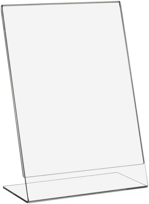 10 Stück DIN A5 L-Ständer/Werbeaufsteller im Hochformat aus Acrylglas - Zeigis®