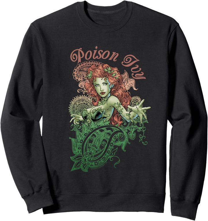 DC Comics Justice League Poison Ivy Paisley Sweatshirt