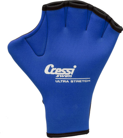 Cressi Unisex Erwachsene Swim Gloves Schwimmhandschuhe L Blau, L Blau