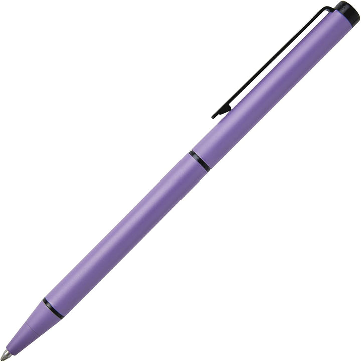 Hugo Boss Cloud Kugelschreiber aus Messing in der Farbe Persian Violet Matt, Länge: 14cm, Minenfarbe