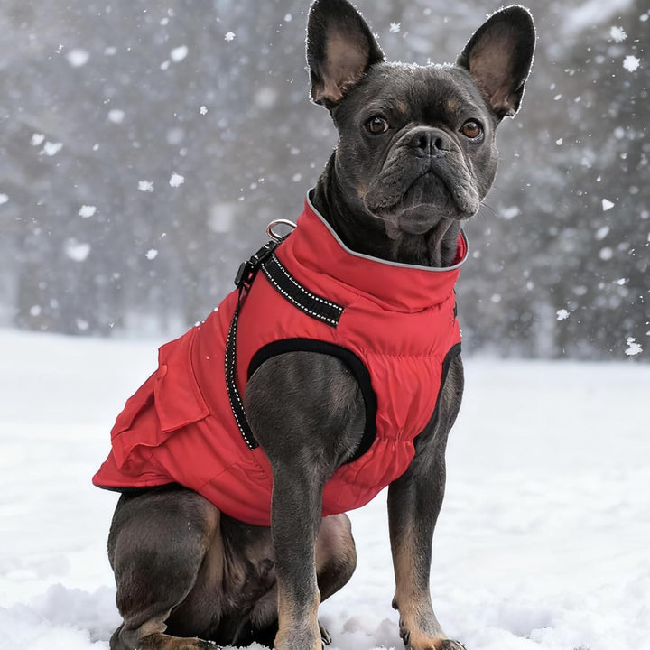 Woiil Hundejacke für mittelgrosse Hunde wasserdicht Hundemantel Winddicht Winterweste Reissverschlus