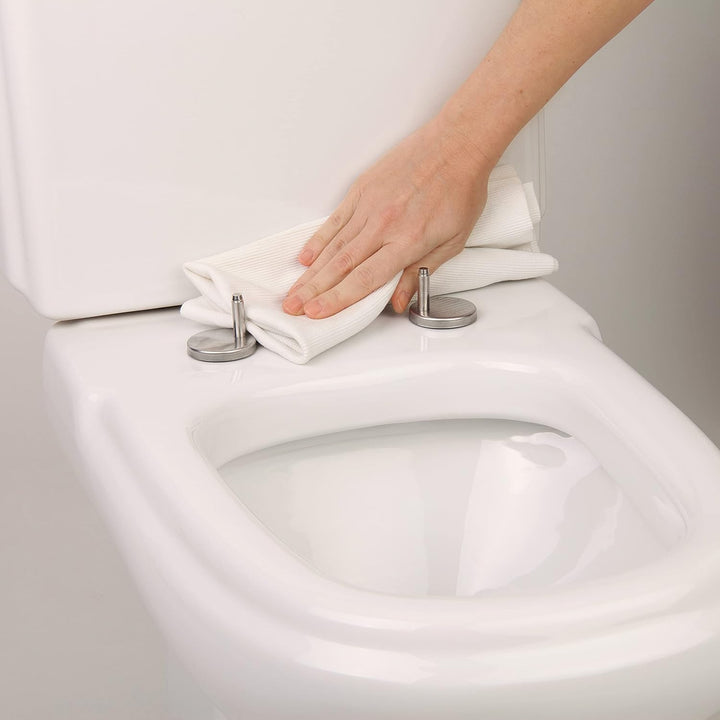 TATAY Toilettendeckel Duroplast kompatibel mit Dama Retro | Absenkautomatik | Schnellverschluss & le