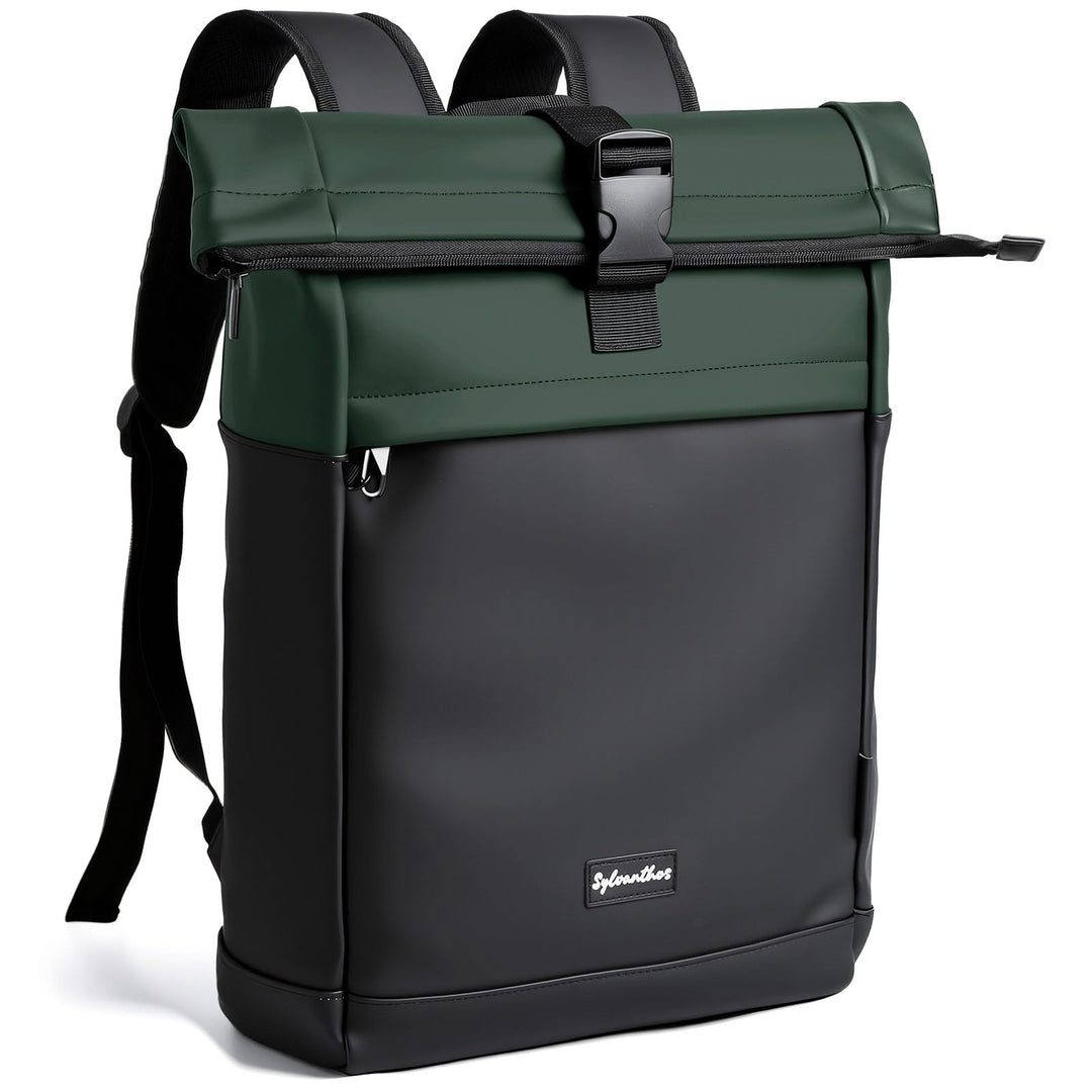 Wasserdicht Rucksack, Laptop Rolltop Rucksack für Herren & Damen Mit Diebstahlsichere Reissverschlus