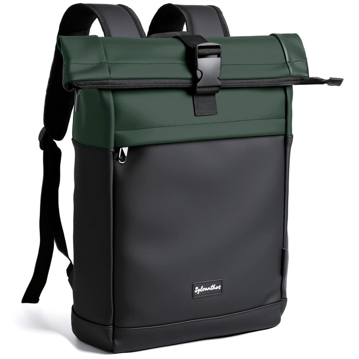 Wasserdicht Rucksack, Laptop Rolltop Rucksack für Herren & Damen Mit Diebstahlsichere Reissverschlus