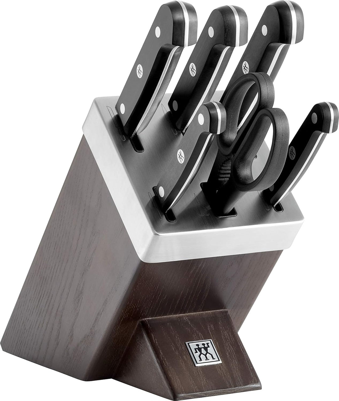 ZWILLING Selbstschärfender Messerblock, 7-tlg, Gourmet & 1002672 Messer-Set, 6-tlg, Küchenmesser, Kl