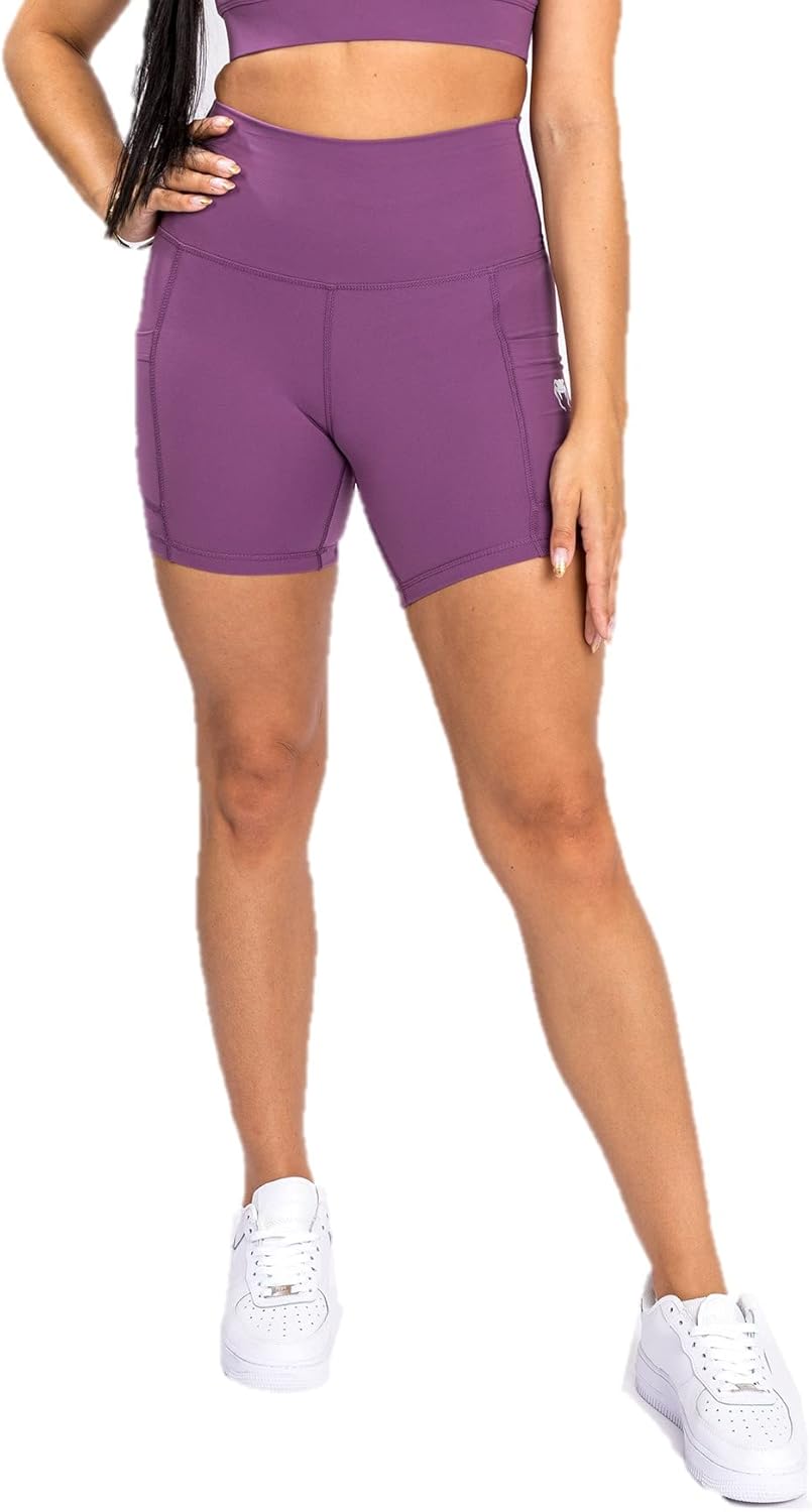 Venum Damen Shorts Essentials Biker-Shorts XL Lang Dusky Orchide/Brushed Silver, XL Lang Dusky Orchi