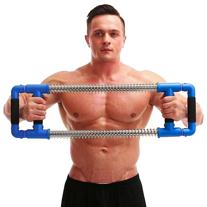 GoFitness Push Down Bar Brusttrainer Fitnessgerät für Zuhause - Krafttraining Sportgerät für Brustmu