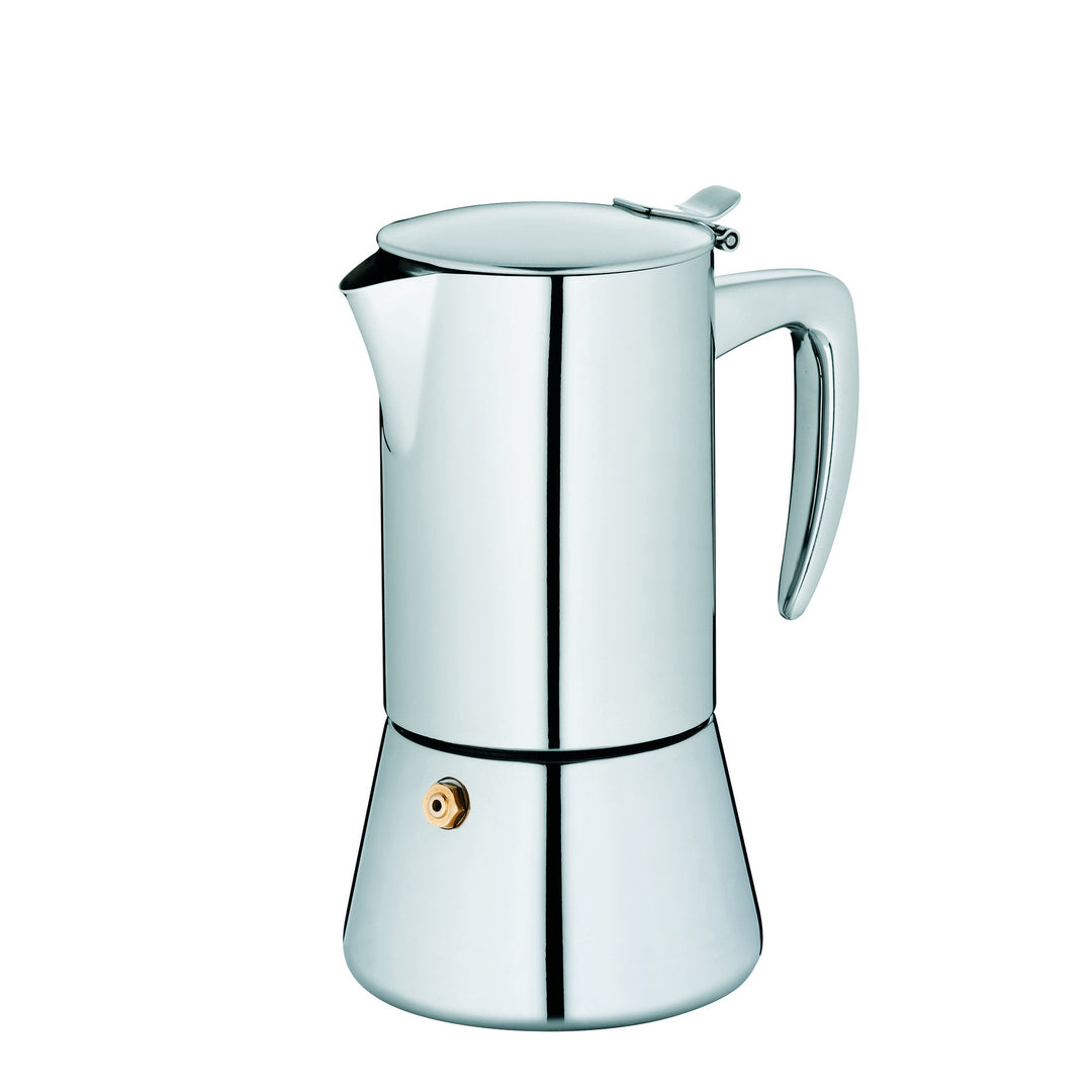 Kela 10835 Espressokanne, 4 Tassen, 200 ml, Induktionsgeeignet, Edelstahl, Latina 200 ml Latina, 200