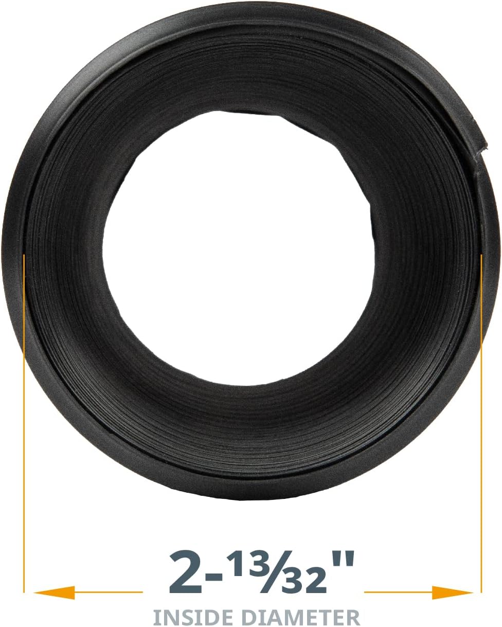 POWERTEC 70198 Flexibler Staubsammelschlauch, Schwarz, 6,3 x 91,4 cm 2.5'' x 36'', 2.5'' x 36''