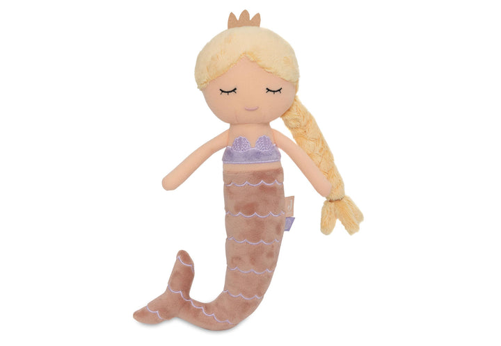 Jollein Stoffpuppe Kuschelpuppe - Mermaid Ella - 100% Polyester - 32x10x6cm - Kuscheltier - Meerjung